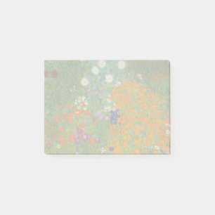 Gustav Klimt Flower Garden Cottage Nature Post-it Notes
