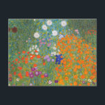 Gustav Klimt Flower Garden Cottage Nature Postcard<br><div class="desc">A beautiful garden painting - this is a classic painting by Gustav Klimt,  called Cottage Garden,  or Bauergarten,  1907,  which is a close up of a flower garden,  a colourful floral painting.</div>