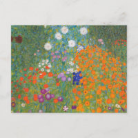 Gustav Klimt Flower Garden Cottage Nature