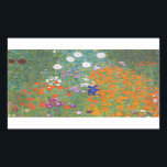 Gustav Klimt Flower Garden Cottage Nature Sticker<br><div class="desc">A beautiful garden painting - this is a classic painting by Gustav Klimt,  called Cottage Garden,  or Bauergarten,  1907,  which is a close up of a flower garden,  a colourful floral painting.</div>