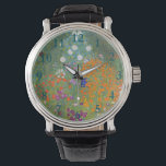 Gustav Klimt Flower Garden Cottage Nature Watch<br><div class="desc">A beautiful garden painting - this is a classic painting by Gustav Klimt,  called Cottage Garden,  or Bauergarten,  1907,  which is a close up of a flower garden,  a colourful floral painting.</div>