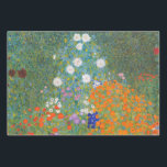 Gustav Klimt Flower Garden Cottage Nature Wrapping Paper Sheet<br><div class="desc">A beautiful garden painting - this is a classic painting by Gustav Klimt,  called Cottage Garden,  or Bauergarten,  1907,  which is a close up of a flower garden,  a colourful floral painting.</div>