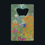 Gustav Klimt - Flower Garden Credit Card Bottle Opener<br><div class="desc">Flower Garden - Gustav Klimt in 1905-1907</div>