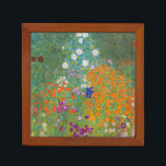 Gustav Klimt - Flower Garden Desk Organizer<br><div class="desc">Flower Garden - Gustav Klimt in 1905-1907</div>