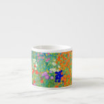 Gustav Klimt Flower Garden Espresso Cup<br><div class="desc">Espresso Cup featuring Gustav Klimt’s oil painting Flower Garden (1906). A beautiful garden of purple, red, white, blue, and orange flowers. A great gift for fans of Art Nouveau and Austrian art.</div>