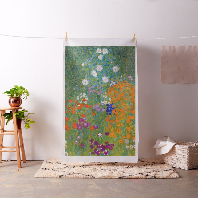 Gustav Klimt - Flower Garden Fabric (In Situ)