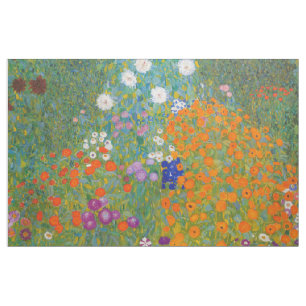 Gustav Klimt - Flower Garden Fabric