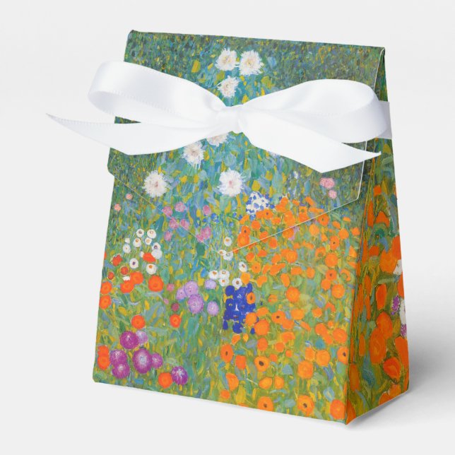 Gustav Klimt - Flower Garden Favor Box (Front Side)