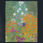 Gustav Klimt - Flower Garden Fleece Blanket<br><div class="desc">Flower Garden - Gustav Klimt in 1905-1907</div>