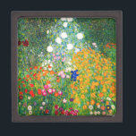 Gustav Klimt Flower Garden Gift Box<br><div class="desc">Gustav Klimt Flower Garden gift box. Oil painting on canvas from 1907. Completed during his golden phase, Flower Garden is one of Klimt’s most famous landscape paintings. The summer colours burst forth in this work with a beautiful mix of orange, red, purple, blue, pink and white blossoms. A great gift...</div>