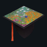 Gustav Klimt - Flower Garden Graduation Cap Topper<br><div class="desc">Flower Garden - Gustav Klimt in 1905-1907</div>