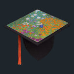 Gustav Klimt - Flower Garden Graduation Cap Topper<br><div class="desc">Flower Garden - Gustav Klimt in 1905-1907</div>
