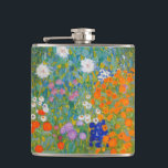 Gustav Klimt - Flower Garden Hip Flask<br><div class="desc">Flower Garden - Gustav Klimt in 1905-1907</div>