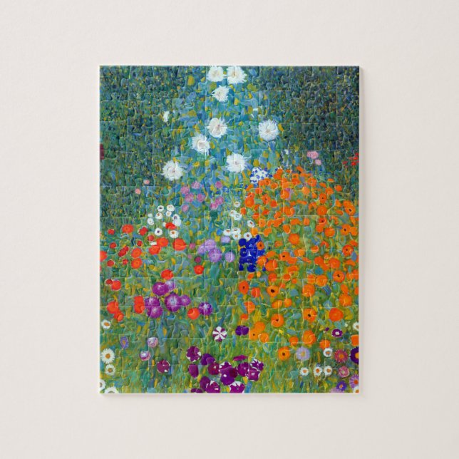 Gustav Klimt Flower Garden Jigsaw Puzzle (Vertical)