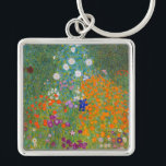 Gustav Klimt - Flower Garden Keychain<br><div class="desc">Flower Garden - Gustav Klimt in 1905-1907</div>