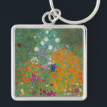 Gustav Klimt - Flower Garden Keychain<br><div class="desc">Flower Garden - Gustav Klimt in 1905-1907</div>