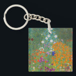 Gustav Klimt - Flower Garden Keychain<br><div class="desc">Flower Garden - Gustav Klimt in 1905-1907</div>