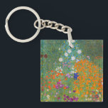 Gustav Klimt - Flower Garden Keychain<br><div class="desc">Flower Garden - Gustav Klimt in 1905-1907</div>