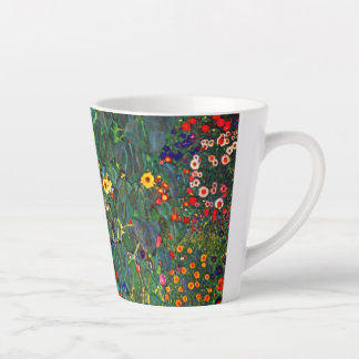 Gustav Klimt Flower Garden Latte Mug