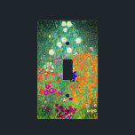 Gustav Klimt Flower Garden Light Switch Cover<br><div class="desc">Light Switch Cover featuring Gustav Klimt’s oil painting Flower Garden (1906). A beautiful garden of purple,  red,  white,  blue,  and orange flowers. A great gift for fans of Art Nouveau and Austrian art.</div>