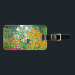 Gustav Klimt Flower Garden Luggage Tag<br><div class="desc">Gustav Klimt Flower Garden luggage tag. Oil painting on canvas from 1907. Completed during his golden phase, Flower Garden is one of Klimt’s most famous landscape paintings. The summer colours burst forth in this work with a beautiful mix of orange, red, purple, blue, pink and white blossoms. A great gift...</div>
