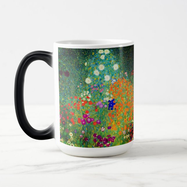 Gustav Klimt Flower Garden Magic Mug (Left)