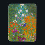 Gustav Klimt - Flower Garden Magnet<br><div class="desc">Flower Garden - Gustav Klimt in 1905-1907</div>