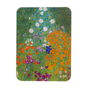 Gustav Klimt - Flower Garden Magnet