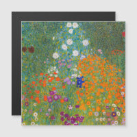 Gustav Klimt - Flower Garden Magnetic Card
