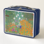 Gustav Klimt - Flower Garden Metal Lunch Box<br><div class="desc">Flower Garden - Gustav Klimt in 1905-1907</div>