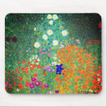 Gustav Klimt Flower Garden Mouse Pad<br><div class="desc">Mouse Pad featuring Gustav Klimt’s oil painting Flower Garden (1906). A beautiful garden of purple,  red,  white,  blue,  and orange flowers. A great gift for fans of Art Nouveau and Austrian art.</div>