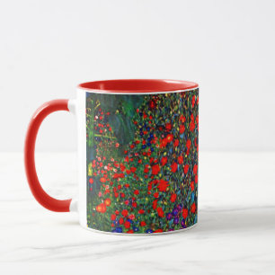 Gustav Klimt Flower Garden Mug