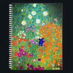 Gustav Klimt Flower Garden Notebook<br><div class="desc">Notebook featuring Gustav Klimt’s oil painting Flower Garden (1906). A beautiful garden of purple, red, white, blue, and orange flowers. A great gift for fans of Art Nouveau and Austrian art.</div>
