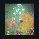 Gustav Klimt Flower Garden Notepad<br><div class="desc">Notepad featuring Gustav Klimt’s oil painting Flower Garden (1906). A beautiful garden of purple, red, white, blue, and orange flowers. A great gift for fans of Art Nouveau and Austrian art.</div>