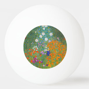 Gustav Klimt - Flower Garden Ping Pong Ball