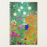 Gustav Klimt Flower Garden Planner<br><div class="desc">Planner featuring Gustav Klimt’s oil painting Flower Garden (1906). A beautiful garden of purple, red, white, blue, and orange flowers. A great gift for fans of Art Nouveau and Austrian art.</div>