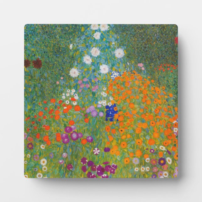 Gustav Klimt - Flower Garden Plaque (Front)