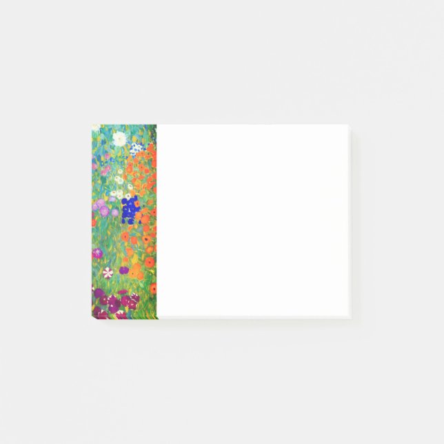 Gustav Klimt Flower Garden Post-it Notes (Front)
