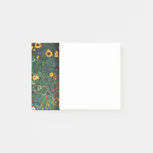 Gustav Klimt Flower Garden Post-it Notes (Front)