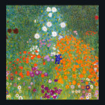 Gustav Klimt: Flower Garden Poster<br><div class="desc">A beautiful classic poster featuring a colourful flower garden, painted by the Austrian symbolist painter Gustav Klimt.</div>