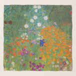 Gustav Klimt - Flower Garden Scarf<br><div class="desc">Flower Garden - Gustav Klimt in 1905-1907</div>