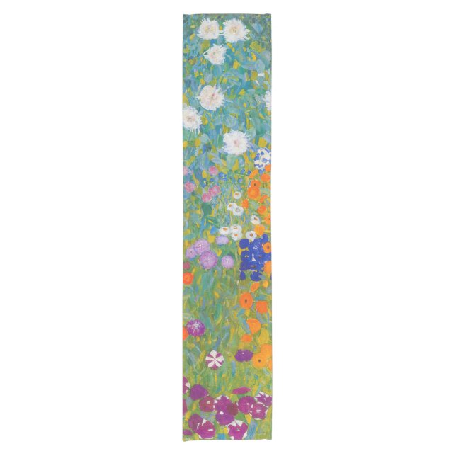 Gustav Klimt - Flower Garden Short Table Runner (Front)