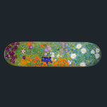 Gustav Klimt: Flower Garden Skateboard<br><div class="desc">A beautiful classic skateboard featuring a colourful flower garden, painted by the Austrian symbolist painter Gustav Klimt.</div>
