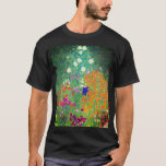 Gustav Klimt Flower Garden T-Shirt<br><div class="desc">T-Shirt featuring Gustav Klimt’s oil painting Flower Garden (1906). A beautiful garden of purple, red, white, blue, and orange flowers. A great gift for fans of Art Nouveau and Austrian art.</div>