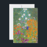 Gustav Klimt - Flower Garden Thank You Card<br><div class="desc">Flower Garden - Gustav Klimt in 1905-1907</div>
