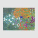 Gustav Klimt Flower Garden Tissue Paper<br><div class="desc">A cottage or farmhouse flower garden as painted by Gustav Klimt.</div>