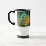 Gustav Klimt Flower Garden Travel Mug<br><div class="desc">Travel Mug featuring Gustav Klimt’s oil painting Flower Garden (1906). A beautiful garden of purple,  red,  white,  blue,  and orange flowers. A great gift for fans of Art Nouveau and Austrian art.</div>