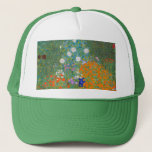 Gustav Klimt - Flower Garden Trucker Hat<br><div class="desc">Flower Garden - Gustav Klimt in 1905-1907</div>