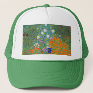 Gustav Klimt - Flower Garden Trucker Hat