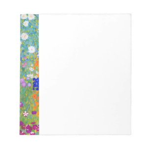 Gustav Klimt Flower Garden Updated Notepad